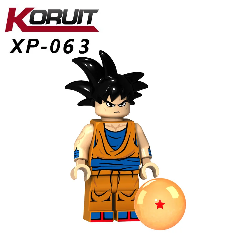 8 шт./6 компл. аниме мультфильм 4 5 см Dragon Ball строительный блок модель игрушка