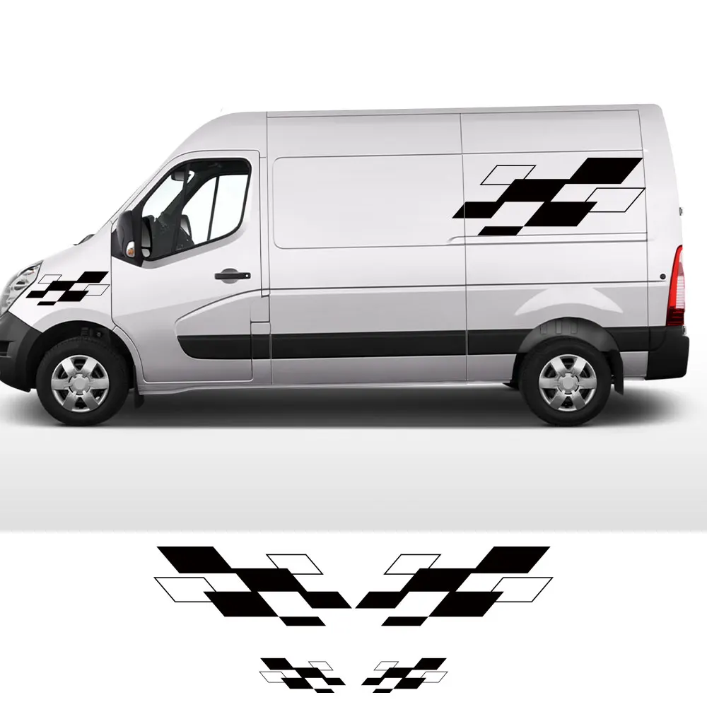 

For Renault Master Nissan NV400 Opel Vauxhall Movano Van Body Side Stickers Car Camper Graphics Decals Auto Tuning Accessories