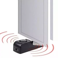 door stop alarm upgraded 2 in 1 portable entrance alert door stopper floor wedge security alarm for travel home apartment house