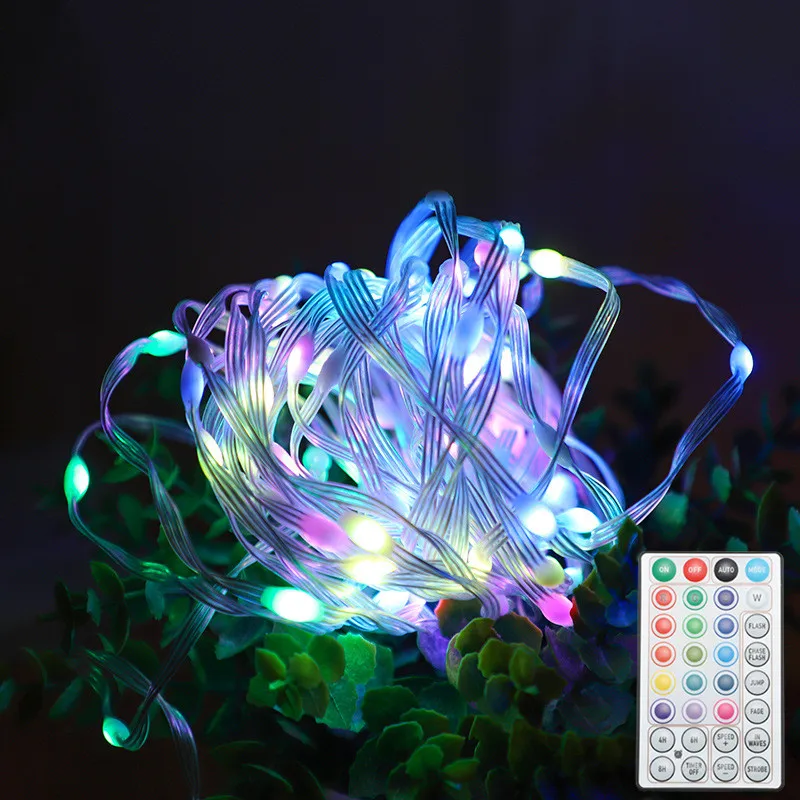 

LED Leather String Lights Outdoor IP67 Waterproof Fairy Light Garland Garden Christmas Wedding Decor Lights USB/Battery Powered