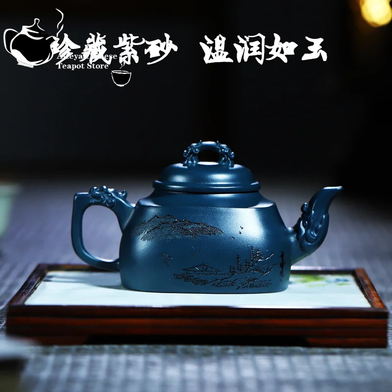 Китайский чайник из исинской глины ручной работы для здоровья чайный набор