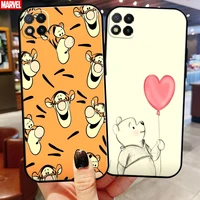 cute winnie the pooh phone case 6 53 inch for xiaomi redmi 9c silicone cover liquid silicon soft carcasa funda
