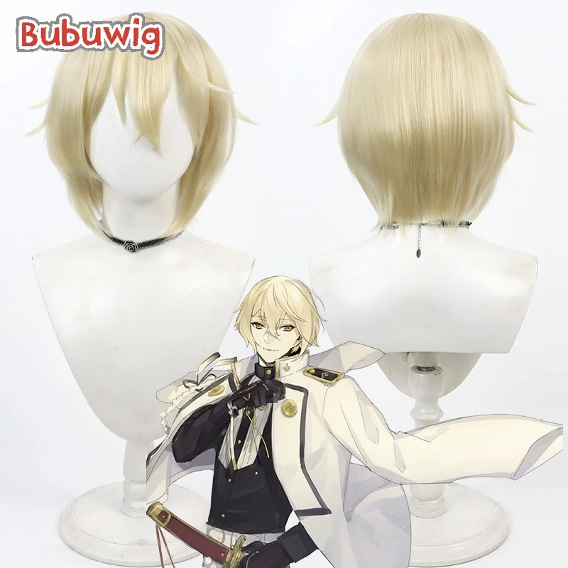 Bubuwig синтетические волосы Higekiri косплей парики игра 30 см короткие прямые