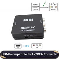 mini hdmi2av video converter hd 1080p hdmi compatible to rca avcvbs adapter for ps3 vcr dvd palmtsc pc