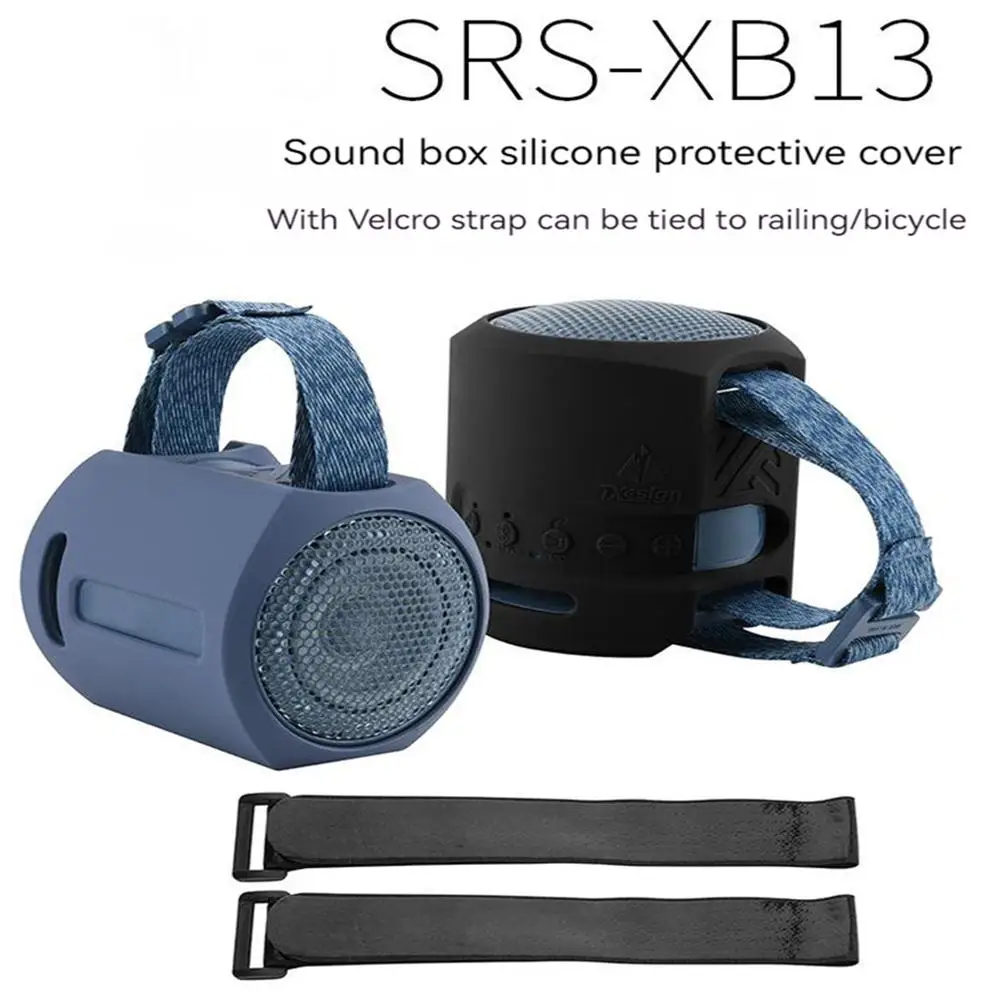 

New Silicone Cover Case Compatible For Sony SRS-XB13 Speaker Accessories Band-type Portable Audio Protective Soft Case