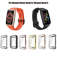 case for huawei band 6 pro screen protective watch case for huawei honor band 6 protector cover frame shell full tpu transparent