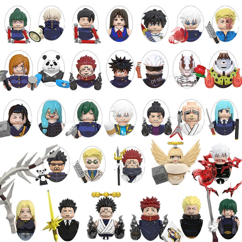 Аниме серии совместимые с деталями экшн-фигурок кирпичи сделай сам строительные