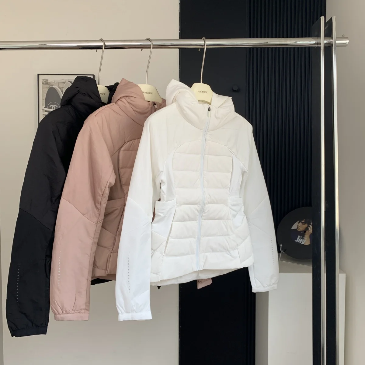 Women's Ultra Light Down Jacket 90% White Duck Female Slim Fit Yoga Lulu Trendy Portable Hoodie Outwear Coats DJ03