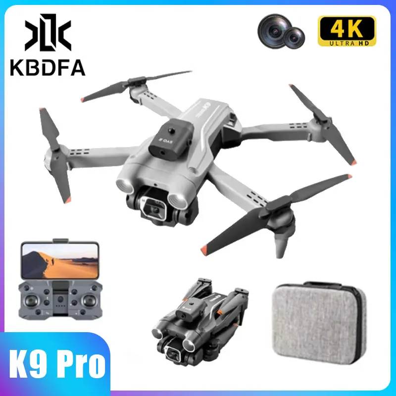 

KBDFA K9Pro Drone Professinal 4K Wide Angle Optical Flow Localization Four-way Obstacle Avoidance Quadcopter RC Distance 5000M