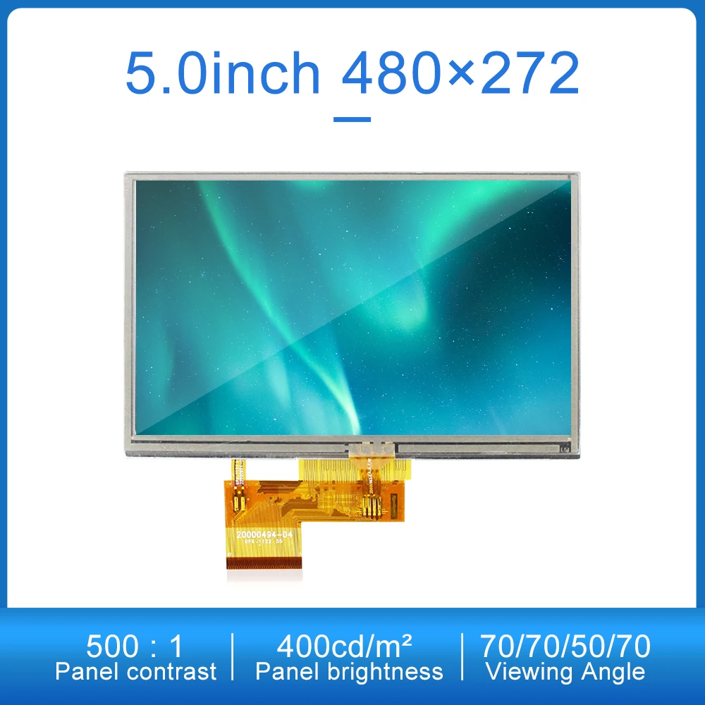 

Оригинальный 5-дюймовый AT050TN34 V.1 67-контактный RGB ЖК-экран 480x27 2 яркость 400 Контрастность 500:1 сенсорный экран промышленный ЖК-дисплей