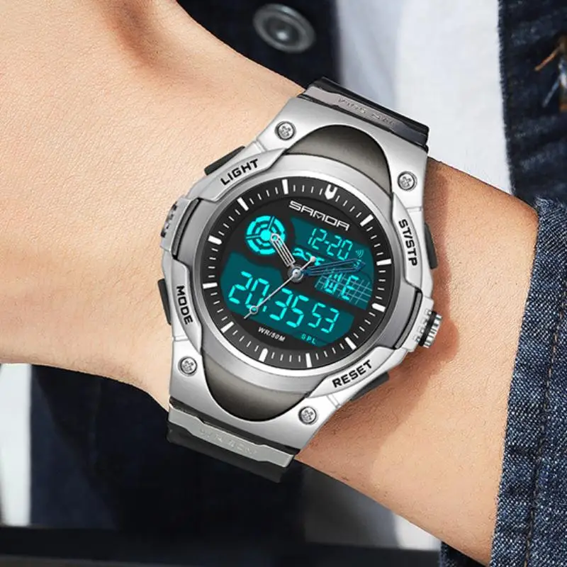 

SANDA Brand Outdoor Sport Men's Watches 50M Waterproof Wristwatch For Men Quartz Watch Electronic Clock relogio masculino 3117