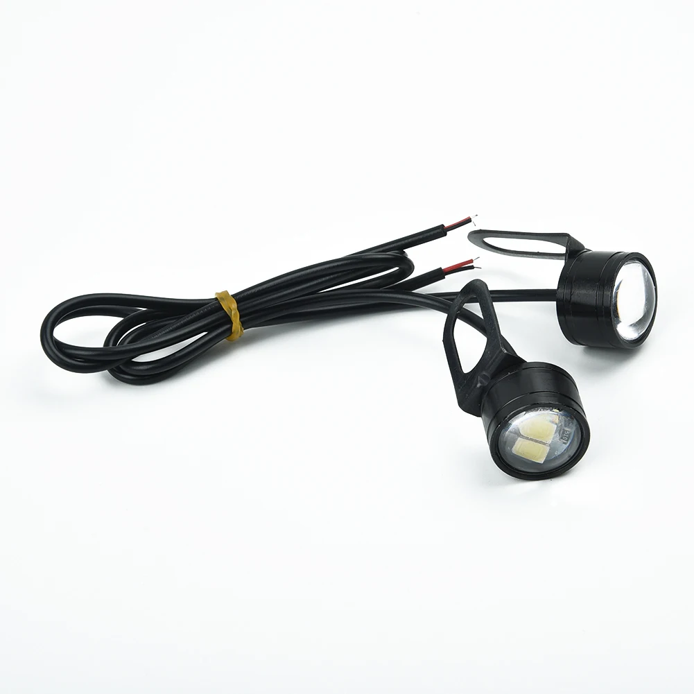 

2Pcs Set 12V Motorcycle White LED Spotlight Headlight Driving Light Fog Lamp Headlight Rearview Mirror LED Headlight Highlamp