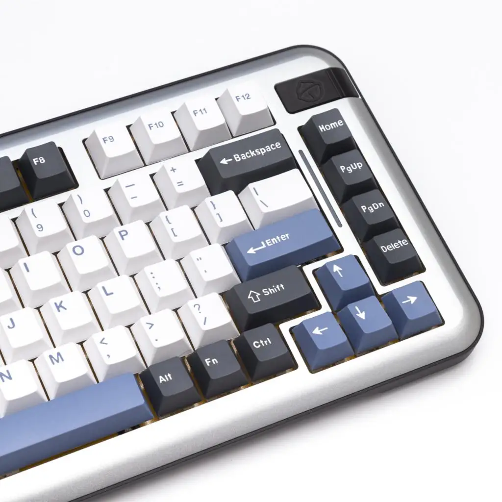 Фото Колпачки для клавиш Arctic GMK 173, колпачки для клавиш Cherry Profile Double Shot PBT для механической клавиатуры MX Switch, черные, белые колпачки для клавиш ISO DIY №3