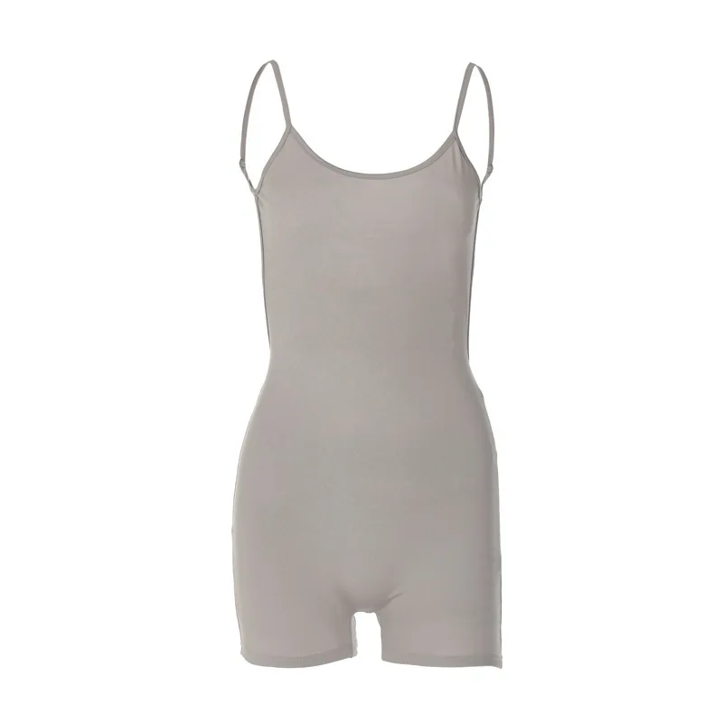 2023 Summer European And American Women's Low Chest U-neck Strap Open Back Tight Lifting Hip Sports Street Jumpsuit
