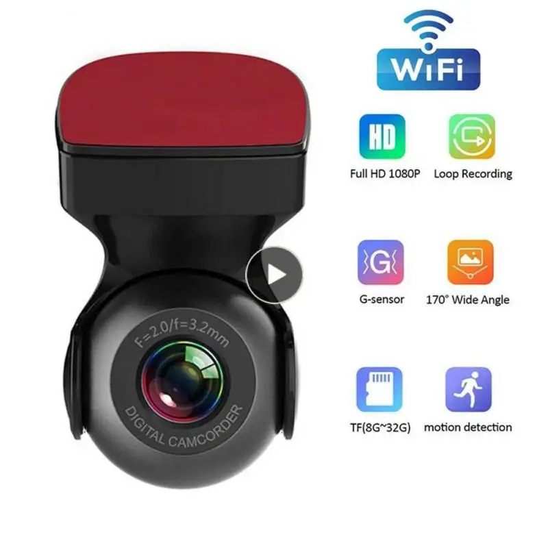 

With Adas Car Dvr Wide Angle Mini Wireless Wifi Car Recorder Night Car Accessories Car Camera Car Recorder