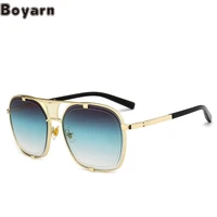 boyarn new uv400 shades platform for claw sunglasses mens metal fashion street photography retro sunglasses