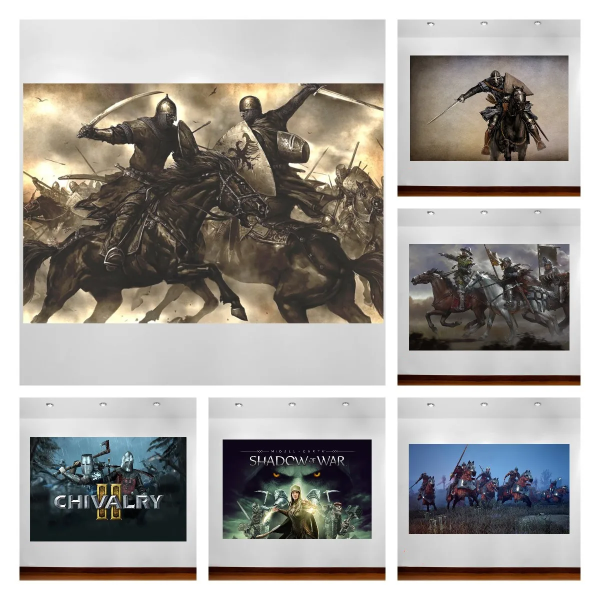 

Постеры для видеоигр Chivalry Crusader Knight Mount Blade, живопись на холсте, привлекательные обои для гостиной, Настенный декор, настенные картины