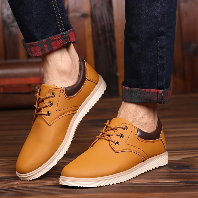 

2023 Summer Brand Comfortable Flat Shoes for Men Trendy Sneaker Oxfords Sneakers Zapatillas Men Leather Casual Shoes Mens
