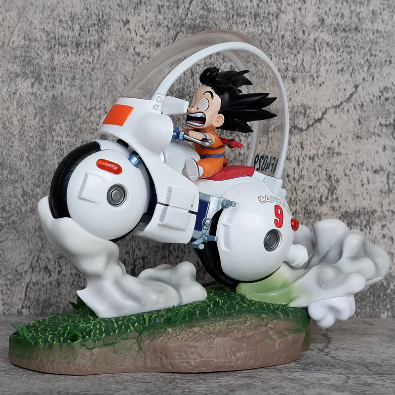 

Dragon Ball Young Kids Riding Motorcycle Action Figure Toys 21cm