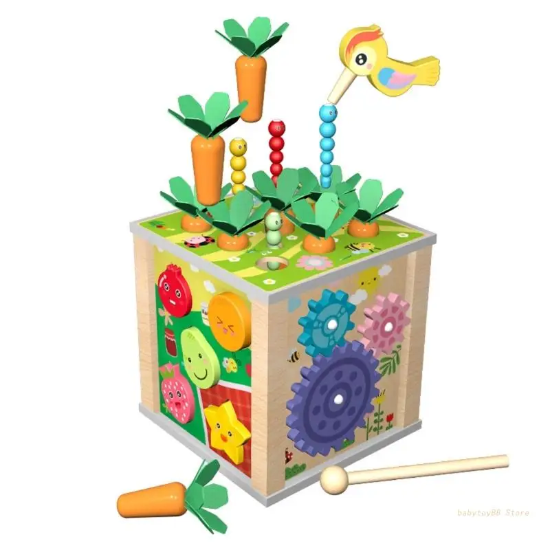 

Y4UD детский кубик для активности подарок для мальчиков и девочек обучающая игрушка Урожай моркови