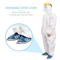 disposable shoe cover thickened indoor waterproof rainy day household non slip wear resistant dust proof transparent shoe cover