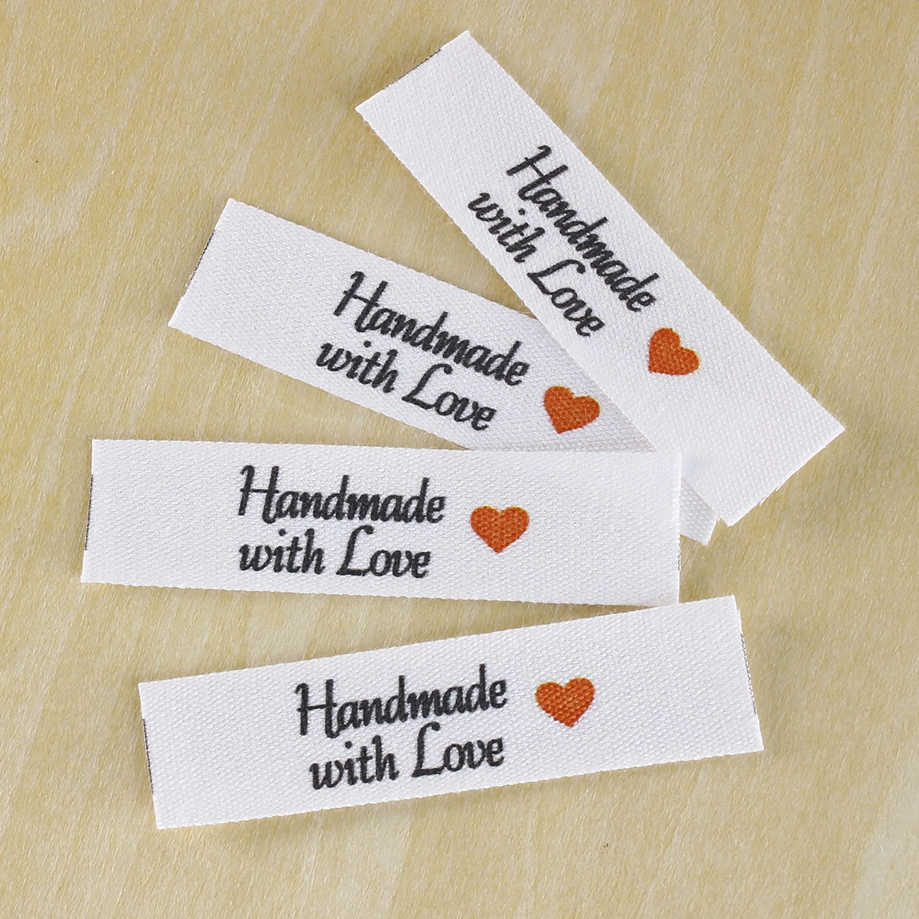 

Clothing Labels, Sewing Accessori, Cotton Sewing Labels, Handmade With Love, for Knitted Things, 20 pieces, Spot Goods