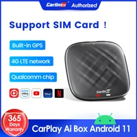 carlinkit android 11 ai box wireless android auto carplay adapter 4g lte gps streaming box for nissan honda toyota vw ford benz