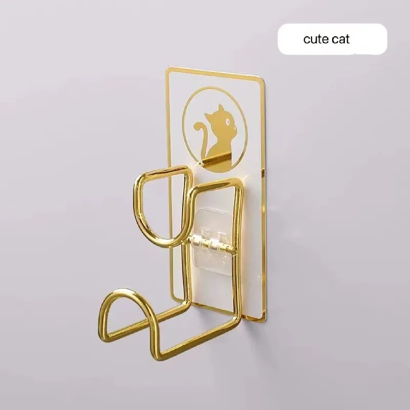 

5PCS Cartoon Washbasin Hook Creative SeamlessPaste Washstand Bathroom Kitchen Multipurpose Storage Wall Rack Key Hook