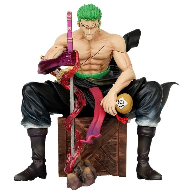 14 5 см цельный Зоро серия сидение GK фигурка модель статуя орнамент Красивый