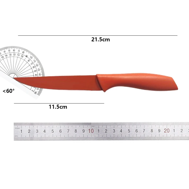 1/3/6pcs Colorful Knives Set for Kitchen Paring Utility Slicing Fruit Vegetable Cutter 3 4 5 6 Inch Blade Cooking Tool