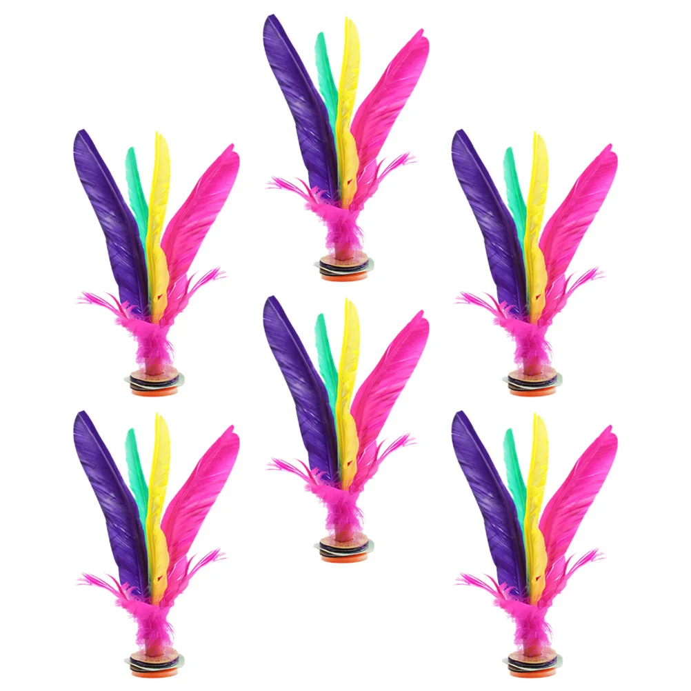 

Воланчик китайская игра ногой Jianzi воланчики спортивные ножки детские упражнения традиционная резиновая красочная игрушка