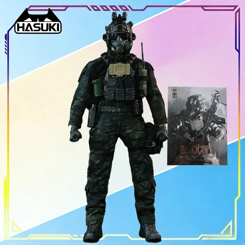 Фото В наличии: Оригинальная сборная модель-фигурка HASUKI серии SALVO SA-01 Black Action, коллекционная модель, подарки для мальчиков №1