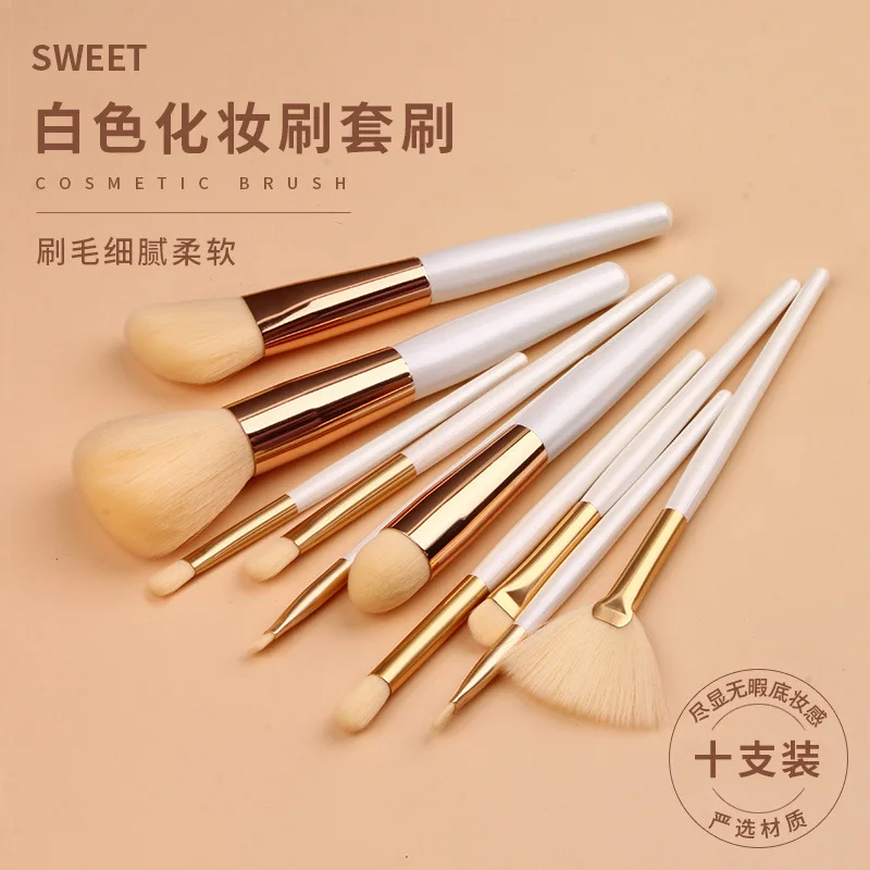 

10 Pcs Makeup Brush Eyeshadow Brush Set Portable Concealer Brush Multifunctional Makeup Brush Beauty Tools Brushes Make Up