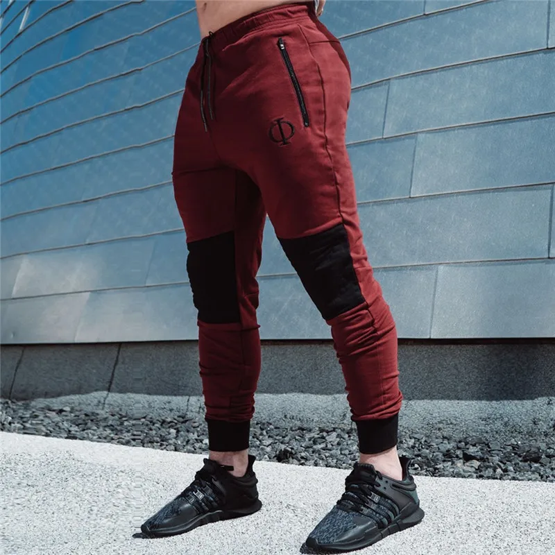 

New Casual Pants Men Jogger Sweatpants Bodybuilding Trousers Male Gym Fitness Workout Cotton Trackpants Spring Autumn Sportswear