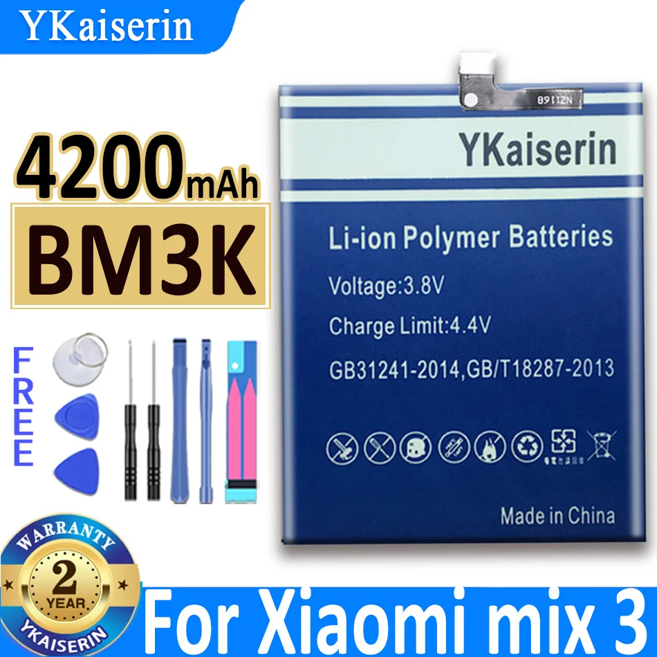

4200mAh YKaiserin Battery BM3K BM 3K BM- 3K For Xiaomi Mi Mix 3 Mix3 Bateria + Track Number