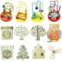 baby wooden bead maze toy for children activity board accessories montessori busy board diy toys cognition motor skill toy games