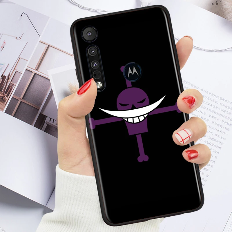 hot anime one piece luffy for motorola moto g g60 g60s g50 g40 g9 g10 e7i e6s power edge 20 e20 2021 x3 s pro black phone case free global shipping