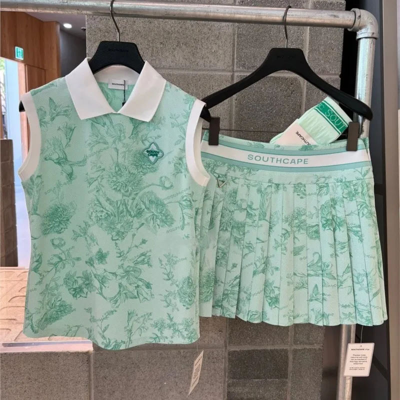 New Women's Casual Golf Rose Floral Print Short Sleeve Summer Tee Tshirt