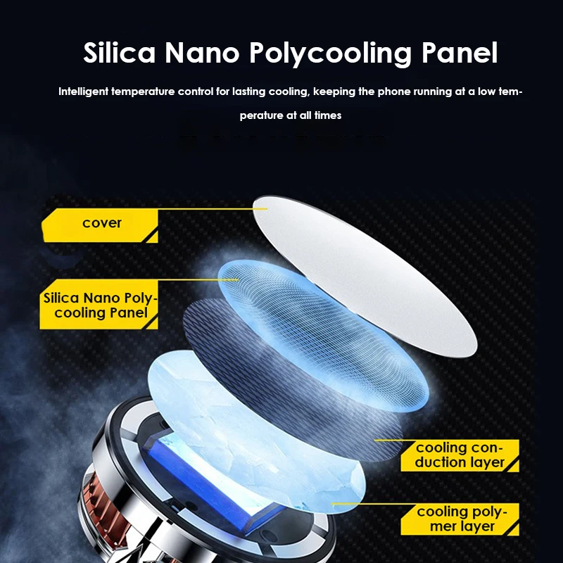 

Magnetic Phone Magnetic Radiator Small Magnetic Cooler Cell Phone Cool Heat Sink Phone Accessories Cooling Fans Fast Cooling 2a