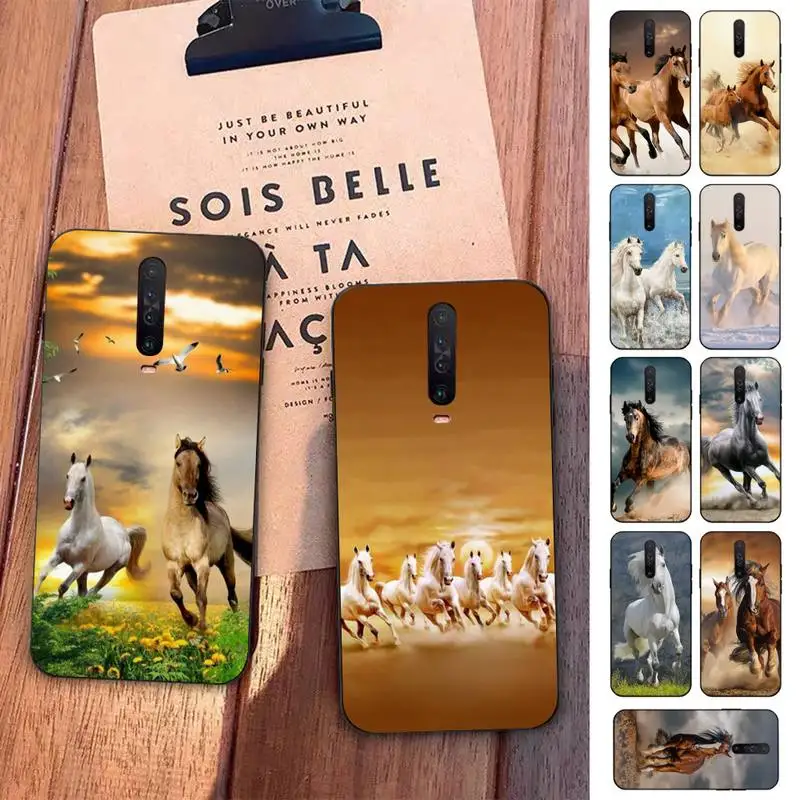 

Running Horse Phone Case for Redmi 5 6 7 8 9 A 5plus K20 4X S2 GO 6 K30 pro