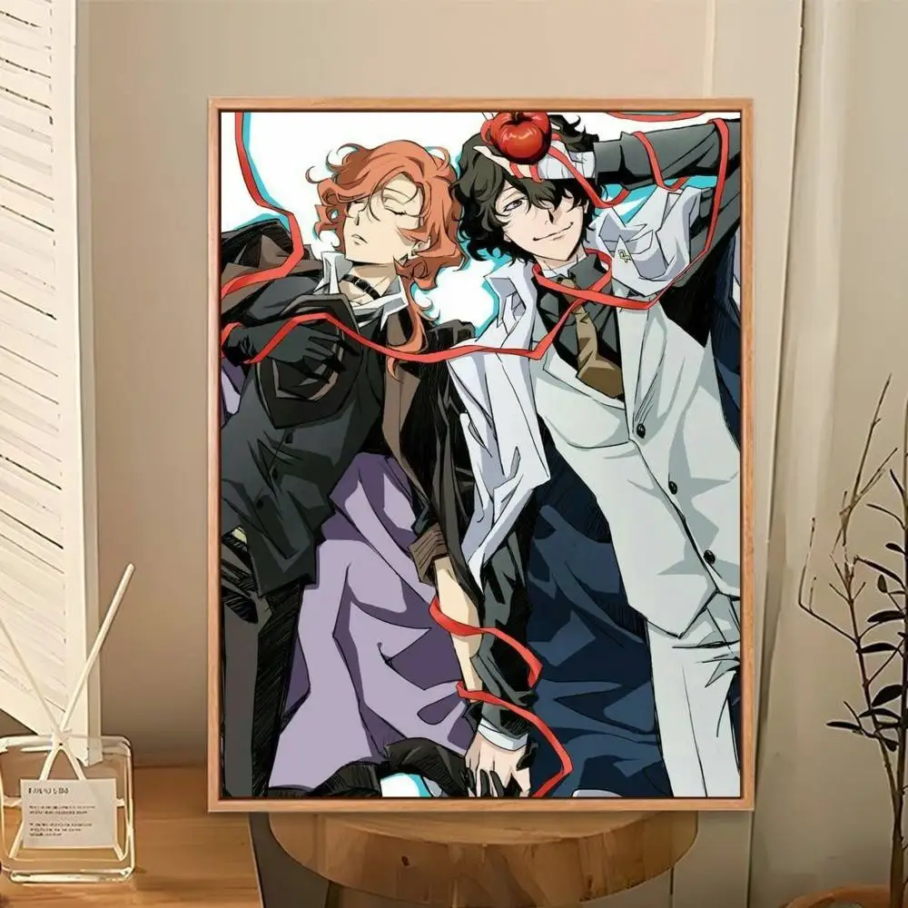 Фото Постер Fanart Soukoku D-Dazai C-Chuuya: Идеальный космический стикер-наклейка для офиса, домашнего кинотеатра, декора стен, стильный подарок №4