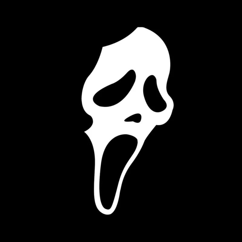 Интересное украшение на Хэллоуин с изображением страшного призрака