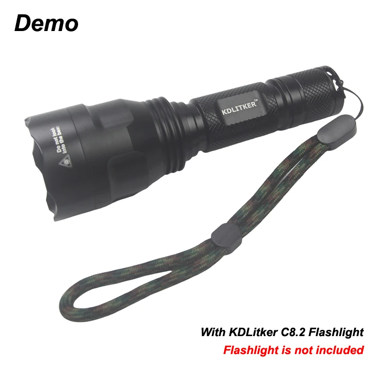 Нейлоновый Плетеный ремешок для фонарика 21 см