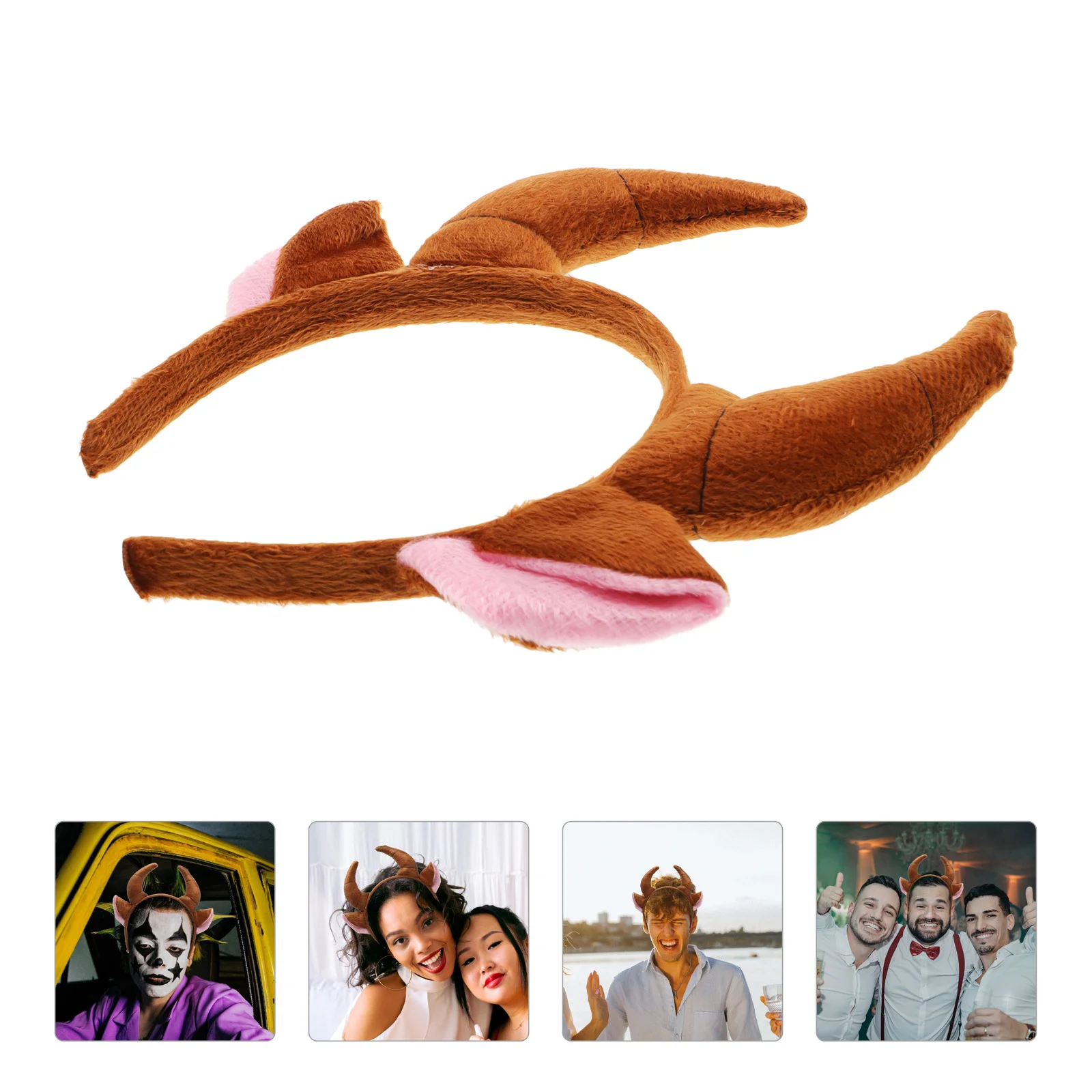 

Детский ободок с животными и ушками, головной убор для вечеринки, костюма для косплея, головной убор (коричневый)