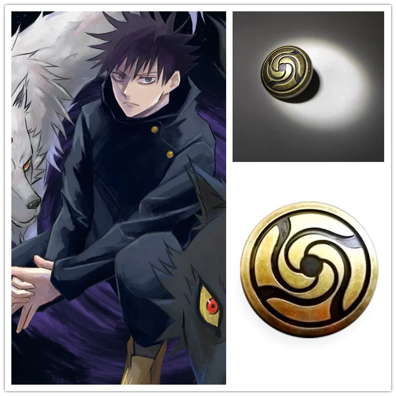 

Jujutsu Kaisen Gojou Satoru Nobara Kugisaki Itadori Yuuji Fushiguro Megumi Ryoumen Sukuna Cosplay Button Material: Alloy 2.2CM