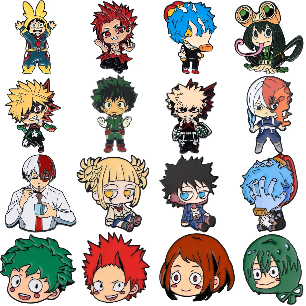 

My Hero Academia Anime Enamel Pins Custom Brooches Lapel Badges Briefcase Backpacks Accessories Decoration Jewelry Gift Japanese