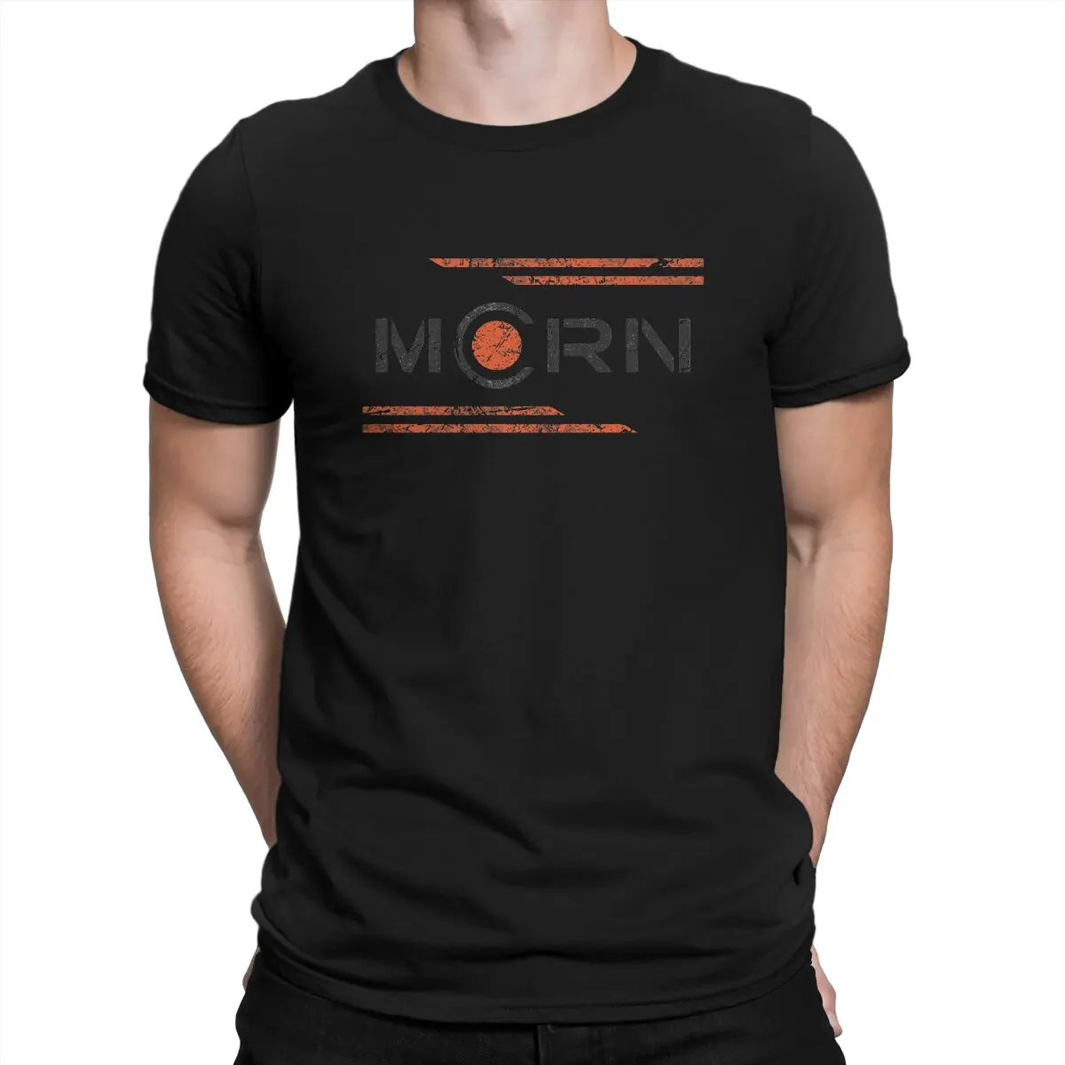 

Винтажная Черная Мужская футболка MCRN Essential с круглым вырезом, футболки из чистого хлопка, просторная футболка Джо Миллер, Джеймс Холден, Кен...