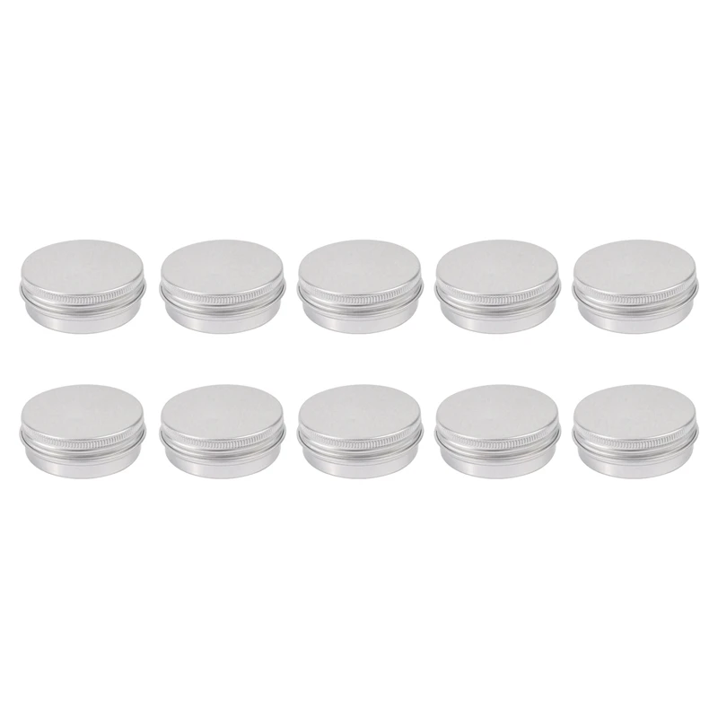 

Pack Of 100 Balm Nail Art Cosmetic Cream Make Up Pot Lip Jar Tin Case Container Screw Capacity (Empty) (30Ml)