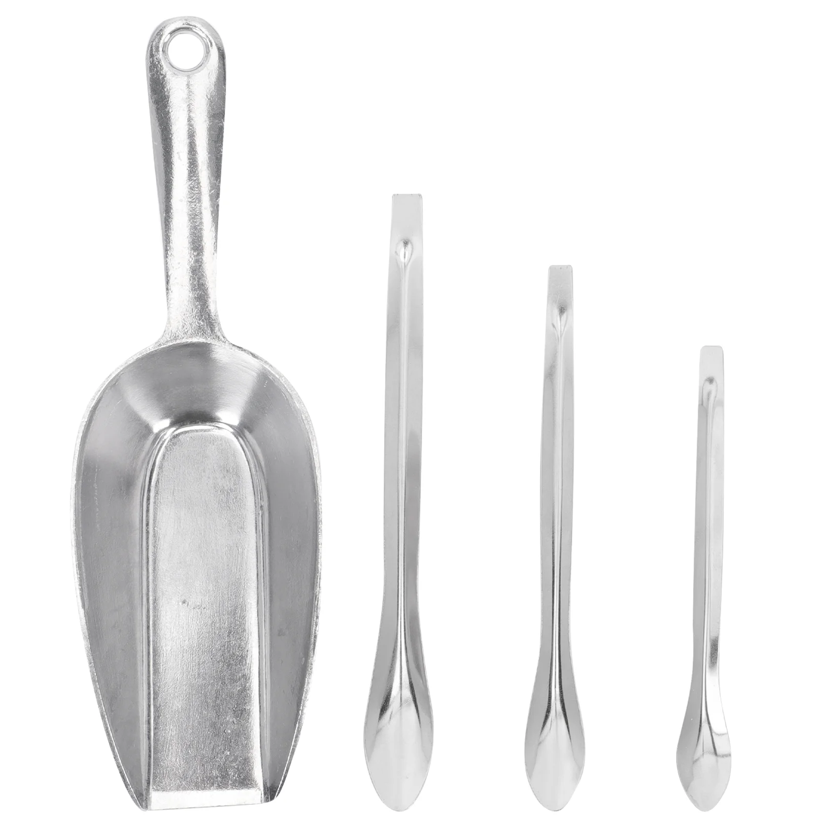 

1 Набор портативных порошковых скобков, лекарственный порошок, искусственная лопата (серебро)