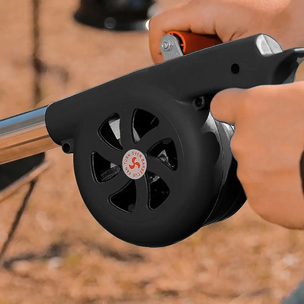 Эффективный ручной вентилятор сгорания. Экономия труда. Большой для барбекю.